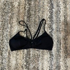 Pink! Size small black bikini top